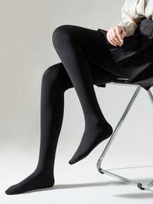 1 chiếc quần legging, quần bó sát, màu xanh hải quân ấm áp dành cho nữ, cỡ lớn, màu thu/đông. - Nhiều màu - Xem 5