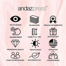Andaz Press Hair Boutique Appointment Business Cards For Hair Salon, Client Reminder, Beauty Parlor, Beauty Salon, Hairstyling, Hairdressing, Haircut, Cosmetologists Bulk 100 Cards, 2 X 3.5-Inch - ColorH - 查看 5