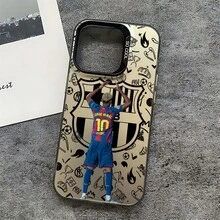 Funda para Teléfono con la Estrella del Fútbol Y-Y-Yamal No.10 Compatible con Modelos de for 17, 16E, 16, 15, 14, 13, 12, 11 Mini, Pro, Max, Air, X, XR, XSMAX, 8 y 7 Plus, Diseñada a Prueba de Golpes con Acabado Mate, Funda de Fútbol para Te Carcasa de fútbol para iPhone, funda para teléfono para hinchas, regalo de navidad y Christmas ideal para fanáticos del fútbol, funda deportiva para niños y adultos, accesorios para celular para partidos, escuela, entrenamiento y uso diario, case para coleccionistas y amantes del deporte - Color 1 - Ver 1
