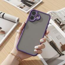 DECOPHONE Compatible With Apple 17, 17 Pro Max Phone Case, Van Shield Full Coverage PC And TPU Matte Anti-Drop Tactile Phone Case, Apple 17 Air Matte Anti-Drop Case, Pro Max Protective Case, Galaxy S25+/S24+/S25/S24/S25 Ultra/S24 FE/A56 5G/A55 5G/A36 5G/A35 5G/A26 5G/A16 5G/A16 4G/S25 - Purple - View 4