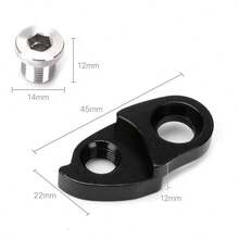 Bicycle Rear Derailleur Hanger Extension Extender Aluminum Road Bike MTB Cycling Frame Gear Tail Hook Extender MTB Bike Road Bicycle Rear Derailleur Hanger Extension Speed Change Frame Gear Tail Hook Extender 40-56T Large Tooth Flywheel