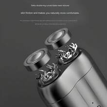 防水电动剃须刀，干湿两用，快速充电，口袋大小，磁吸双刀头，男士便携式迷你电动剃须刀，父亲节/情人节礼物 - 彩色 - 查看 6