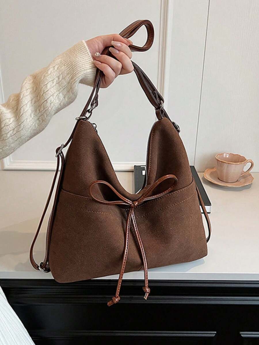 Women Tote Bags - Coffee - View 1
