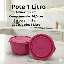 SET OF 21 KITCHEN JARS WITH LIDS - 玫紅色 - 查看 2