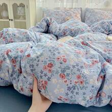 3pcs Minimalist Digital Print Soft & Comfortable Bedding Set - 1 Duvet Cover + 2 Pillowcases, No Filler, Skin-Friendly Brushed Printed Bedding Set, Suitable For Bedroom, Guest Room, King/Queen/Twin Bed, All Seasons, Machine Washable - Multicolor - View 11