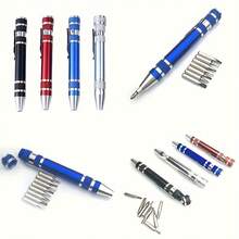 8-In-1 Multi-Function Screwdriver Set, Aluminum Alloy Precision Screwdriver Kit, Convenient Repair Tool, Portable Multi-Purpose Maintenance Tool - Multicolor - View 4