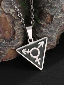 1pc Gothic Style Skull Heart Pendant Necklace, Retro Hip-Hop Unisex Choker, Unique Gift For Music Festivals And Daily Wear - Heart Skeleton Necklace - View 2