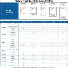 JOYTUTUS Pickup Truck Tent 8ft 20, Waterproof PU2000mm Double Layer For 2 Person, Portable Truck Bed Tent With Rainfly - Green, Aluminum Pole - ColorC - 查看 9