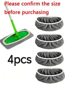 8pcs Super Absorbent Reusable Mop Pads, Polyester Cleaning Cloths, Suitable For Dry & Wet Floor Cleaning, Easy To Replace, Convenient For Home Cleaning, Dry & Wet Wiping | Connecting Pads | Cleaning Cloths, Floor Cleaning Mop - Multicolor - View 13
