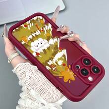 Funda protectora de teléfono con Árbol De Navidad Ilustración Divertida Decoraciones Festivas regalo de moda minimalista interesante para hombres y mujeres, adecuado para iPhone16/15/15Pro/15ProMax/14/13/12/11/XsMAX, iP 17,  Max Series,A14/A15/S23 Ultra/A50/A12/A32/A52/A72/A51/A21S/A13/A14/S22 Ultra/S23/A33/A53/S20 FE,Protección completa contra caídas, resistencia a impactos y prevención de rayaduras,diseño creativo y de moda para hombres y mujeres - Blanco - Ver 8