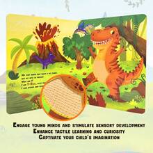 Children's Tactile Sensory Book, Touch Dinosaurs With Your Hands, Enhance Children's Perceptual Abilities | Perfect For Early Learning, Ideal Gift For Christmas, New Year Or Birthday - Multicolor - View 8