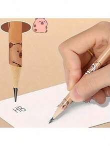 12pcs Boxes Of Pencils/30pcs Bucketbarrels Of Pencils, Capibala Pencils, Capybara Patterns, Essential Tools For Illustrators To Keep Accounts, Suitable For Scene Offices, Painting And Accounting Creation, As Well As Daily Gifts - Capybara Pencil - View 4