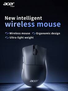 Acer OMR243 Wireless Mouse, 2.4GHz USB Receiver, Wireless Computer Mouse, 5-Button Design, Compatible With PC, Laptop And Desktop, Suitable For Office And Gaming - Black - View 3