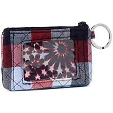Vera Bradley portafolios de algodón con cierre para mujer(Talla Única Cuadros patrióticos - Algodón reciclado) - Multicolor - Ver 2