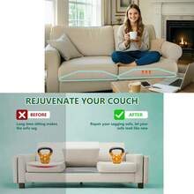 Coussin de canapé de 20 pouces x 20 pouces avec support en arche, coussin de siège de canapé en mousse haute densité pour réparer l'affaissement, plaque de support de remplacement pour coussin de canapé, support inférieur pour coussin de canapé - Gris - Voir 10