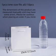 1/5/10 weiße 5.9 * 5.12 Inch Papier Geschenktüte mit Griff, einfache, Einfarbig quadratische, strapazierfähige Party Geschenktüte, geeignet für Einkaufen, Junggesellenabschied, Hochzeit, Junggesellinnenabschied, Partydekoration, Geburtstagsfeier, Brautjungfern Einladungsgeschenk, Hochzeitsdekoration, Hochzeitsbankett, Junggesellinnenparty und andere Anlässe.