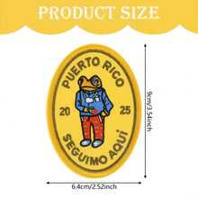 1pc Embroidered Gentleman Frog Iron-On Patch, DIY Clothing Decoration Fabric Applique Accessory - Multicolor - View 3