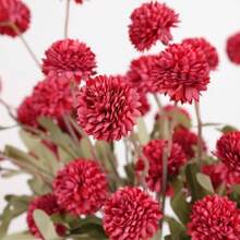 12 Pcs Flores Artificiales de Seda para jarrones, crisantemos Falsos de Tallo Largo, arreglos Florales con Pompones de crisantemo, Flores Artificiales Kiku a Granel 12, Rojo Brillante - 12 + Rojo brillante - Ver 4