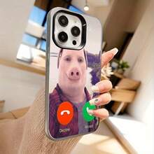1 John Pork TPU White Black Phone Case Suitable For IPhone 11/12/13/14/15/16/17 Pro Max/Plus - màu đen - Xem 3