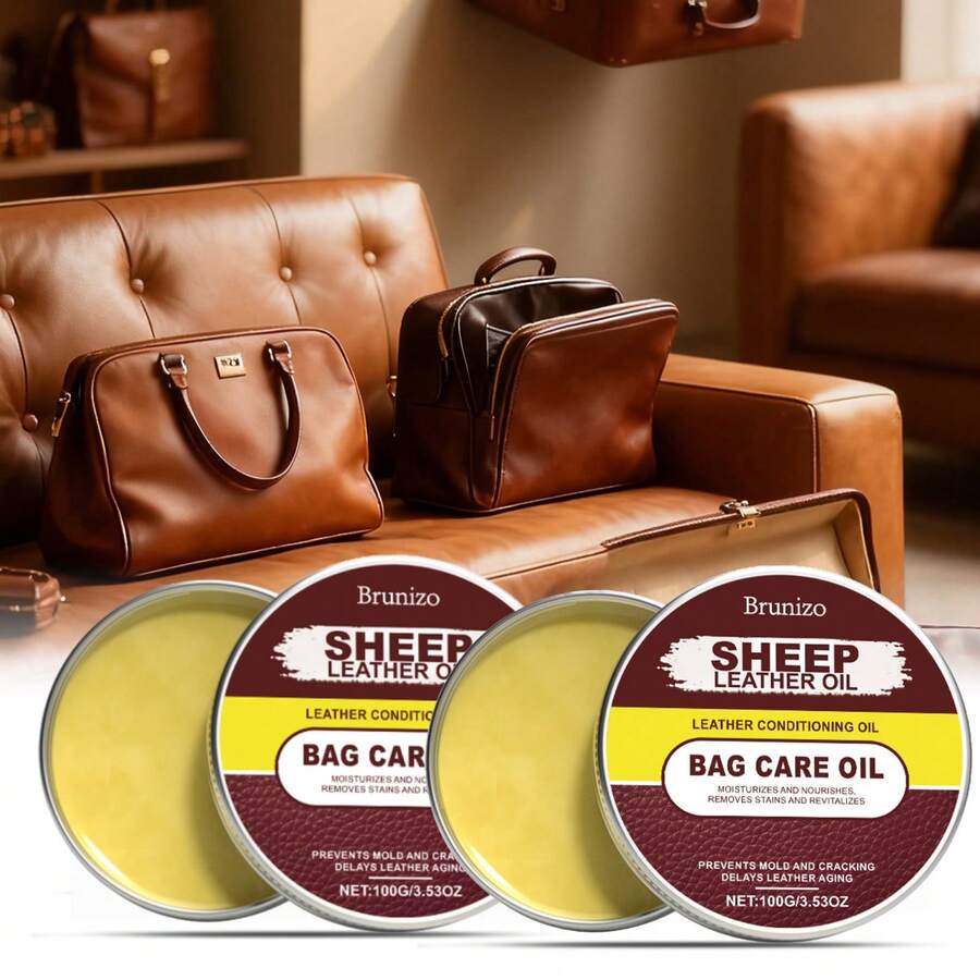 皮革护理油 - 皮革清洁、增亮和滋养油。皮革家具护理剂。皮革、皮革服装、皮革包袋划痕修复和护理霜。家用皮革护理。