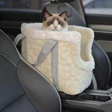 Multifunctional Car Armrest Box Pet Nest Small Dog Anti-Dirty Portable Shoulder Bag Handbag