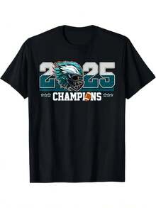 Camiseta gráfica retro de los Campeones de Filadelfia para niños - Camiseta negra de manga corta con diseño de campeones 2024, estampado de estrellas y rayas, casco de fútbol y letras en negrita, camiseta casual de verano para niños, ropa de fan de fútbol| Camisa de Estilo Vintage| Cómodo F - Negro - Ver 2