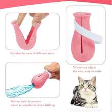 4pcs Cat Paw Covers, Protect Paws, Prevent Scratching, Silicone Material, Suitable For Bathing, Nail Trimming, Ear Cleaning And Grooming