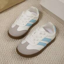 Toddler/Little Kid Comfortable Hook & Loop Strap Sneakers With Mesh Lining – Anti-Wear All-Season Sport Shoes For School & Daily Play - trắng - Xem 5