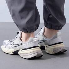 Nike V2K Run Retro All-Match Shock Absorption Non-Slip Wear-Resistant Low-Top Running Shoes LY Men's Gray - Grey - View 2