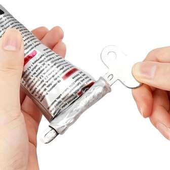 全新单包装不锈钢手动牙膏挤压器，金属管滚轮，金属管油漆挤压工具，钥匙滚轮分配压榨工具，高效浴室管状分配器，易于清洁的牙膏挤压器配件，必备家居浴室配件。