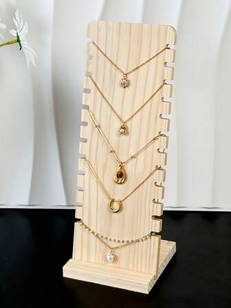 1pc Elegant 12-Slot Detachable Necklace & Bracelet Jewelry Organizer, Portable & Easy To Install Jewelry Display Stand For Home, Jewelry Tower For Jewelry And Accessories