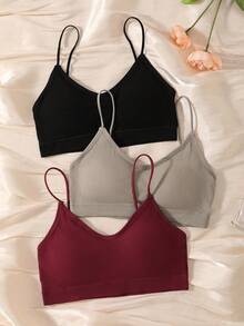 3件套女士无钢圈运动吊带文胸