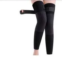 1 Pair Outdoor Winter Rabbit Fur Knee Warmers, Thermal Knee Pads, Sports Knee Protector With Thermal Lining - Black - View 6