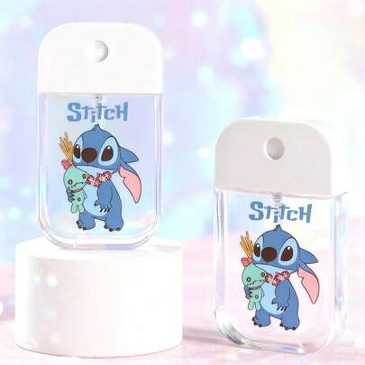 Disney 1PC Scooter Portable Cartoon Spray Bottle - Compact Travel Size Clear Container, Refill Bottle, 50ml Perfume Spray Bottle With White Cap, Featuring Scooter Cartoon Design. Perfect For Travel Essentials, Makeup And Skin Care Products. - Essential Cosmetic Storage Box With Character Themed Bottles Clear Material, Holiday, Gift