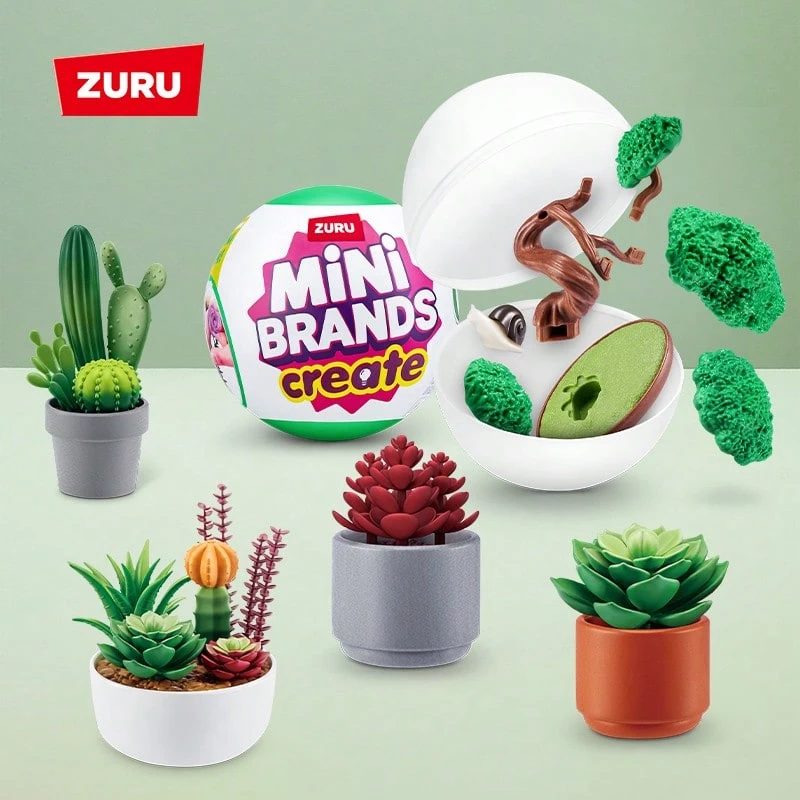 ZURU Mini Brands Create Garden Capsule, Mini Botanical Collectibles, Mystery Blind Packaging, DIY, Collectors(Random Style) - Multicolor - View 1