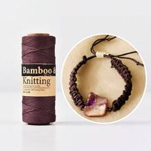 1毫米优质竹蜡绳 - 38码（35米），适合制作手链和编织，天然、结实、耐用的DIY首饰绳，有多种波西米亚风颜色可选。 - 彩色 - 查看 9