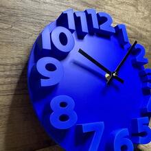 Nuevo reloj de pared azul en estilo escandinavo, un objeto decorativo minimalista, adecuado para el diseño de habitaciones. - Negro - Ver 5