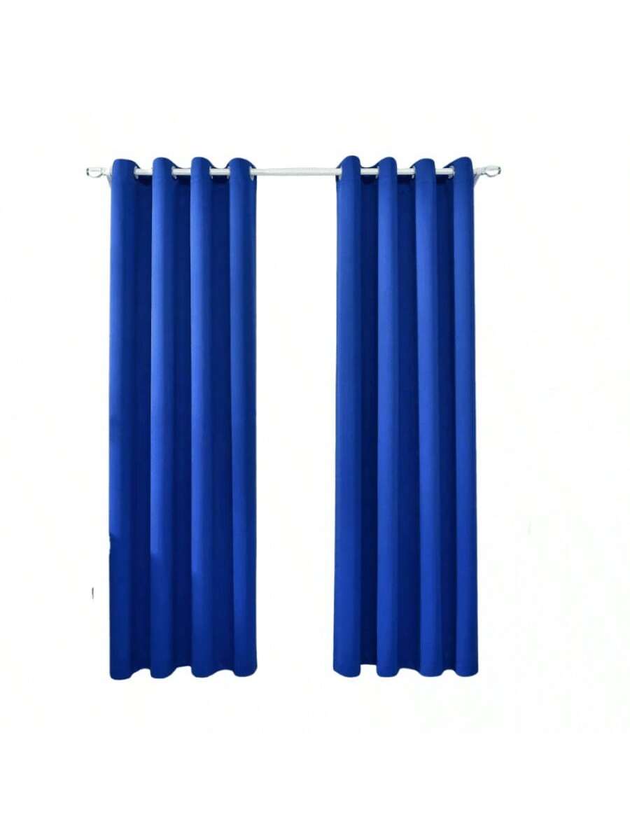Cortinas de tela GB Color Azul Brillante de Terciopelo de alta durabilidad de 140cm*225cm