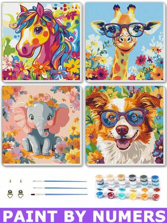 1 pieza Kit de pintura por números para adultos principiantes en lienzo, kits de pintura por números para adultos, kits de pintura por números para adultos, kits de pintura, pintura por números para adultos, pasatiempos para mujeres, pintura por números para adultos, regalos de cumpleaños, Acción de Gracias, Navidad para mamá, abuela, vecinos, amigos, set de decoración del hogar (40x40cm/16x16 pulgadas sin marco)