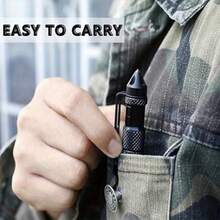 Tungsten Steel Tactical Pen, Multi-Functional Car Window Breaker, Essential For Emergency Escape, Military Survival Pen, With Glass Breaker, Suitable For Men And Outdoor Use, Tactical Pen, Pocket Pen, Outdoor Gear, Survival Gear, Compact Design, Rugged Style, Robust Construction, Precision Engineering, Writing Instrument, Multi-Functional Pen, A Gift For Men, Fathers, And Husbands From Outdoor Enthusiasts.