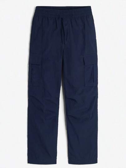 Mens Cargo Windbreaker Pants Lightweight Activewear And Fitness Casual Pants