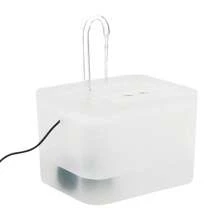 2.5升猫咪饮水器，大容量，条纹设计，USB供电自动宠物饮水器，为猫狗提供新鲜可见的饮用水，无需电池 - 2.5升 - 查看 20