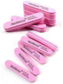 5/10pcs 100/180 Grit Nail Files, Manicure Supplies, Nail Care Tools, Back To School Nail Care Tools - Multicolor - View 3