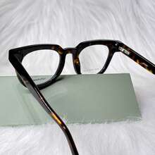 Unisex Oval Square Retro Acetate Eyeglass Frame BL7033 Size M/L - tartaruga - 查看 3