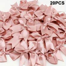 20/50个彩色缎带蝴蝶结，可爱蝴蝶结，适用于DIY工艺品装饰、头饰、时尚服装配饰、婚礼、生日派对装饰 - 彩色 - 查看 30