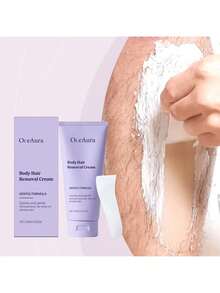 OceAura 1 Set Hair Removal Cream, Gentle Fast-Acting Depilatory Cream For Body, Arms, Legs – Smooth Skin, Reduces Itching, Slows Regrowth, For Men & Women, Easy Use At Home,Gifts For Men And Women Suitable For Christmas, Valentine's Day, New Year's Day, Birthdays, Weddings, And Parties,Quick Ship Items,Free Shipping - Purple - View 4