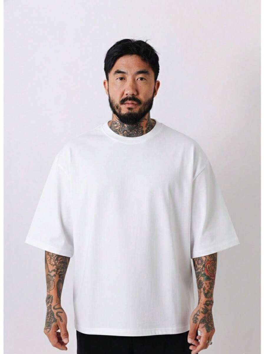 Over Boxy Premium T-Shirt - trắng - Xem 1
