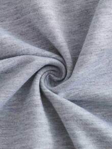 Áo hoodie phong cách thiếu niên, in họa tiết chữ graffiti mực loang màu sắc rực rỡ, kiểu dáng thường ngày, có thể mặc vào mùa xuân và mùa thu, thích hợp cho đi mua sắm, đi học, du lịch, dự tiệc. - Xám - Xem 8