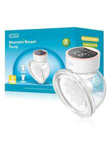 1pc 180ml Wearable Electric Breast Pump, 4 Modes, Variable Frequency, 12 Settings Per Mode, Low Noise Anti-Leakage Design - Nhiều màu - Xem 12