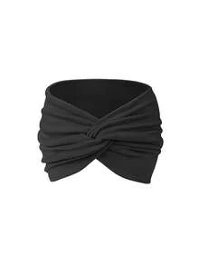 Wide Headbands For Women's Hair, Soft Headband Elastic Head Bands Adult Women Knotted Hair Bands For Women Yoga Fashion Head Band Hair Athletic Hairband Accessories 1 Pc